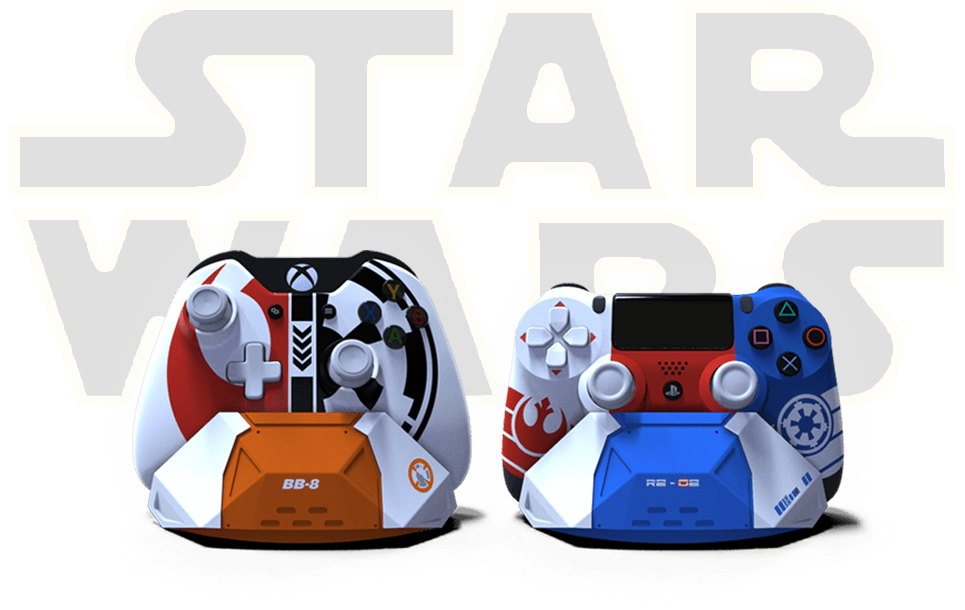 Star Wars controller stands for Xbox One and PS4