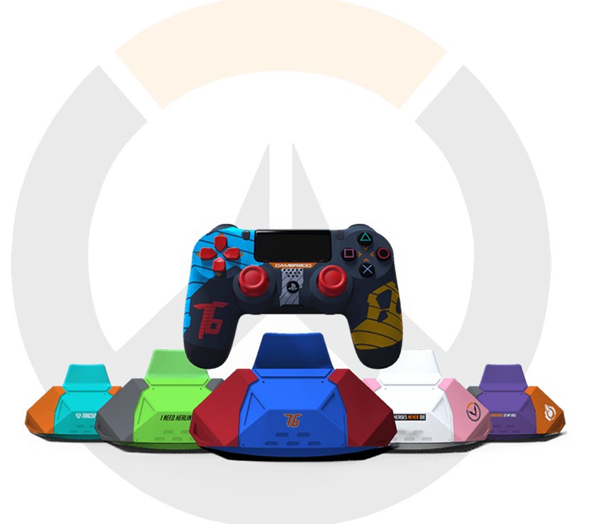 Overwatch hero controller stands